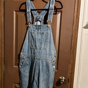 GAP Classic Blue Denim Oversized Overalls